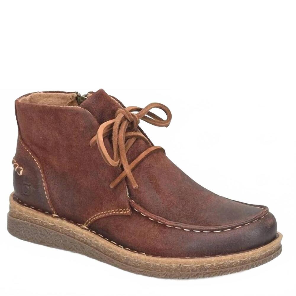 NEW BORN women's analia shoes in burgundy distressed